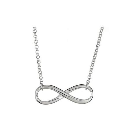 Sterling Silver Platinum Plated Infinity Pendant When It Comes To