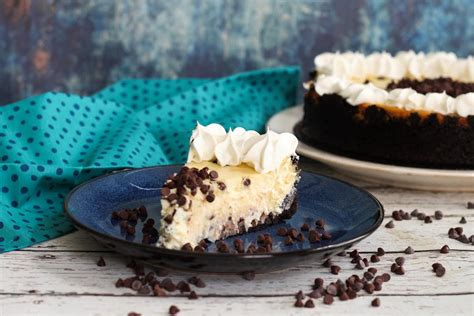 Chocolate Chip Cheesecake W Oreo Crust Just A Pinch Recipes