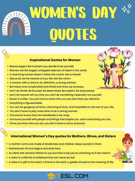 50 Women’s Day Quotes And Wishes In English • 7esl