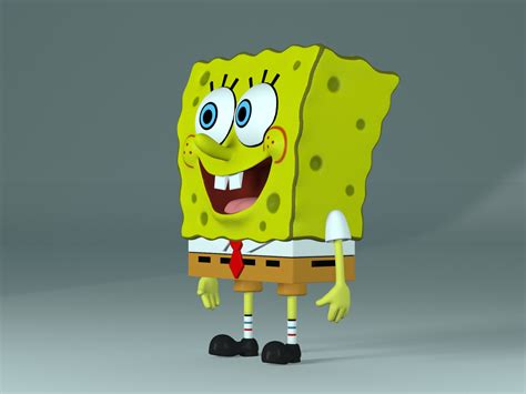 Spongebob Bob Esponja 3d Model Flatpyramid