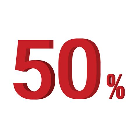 50 Percentage Sale 22600801 Vector Art At Vecteezy