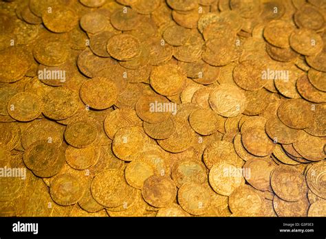 Ancient Gold Coins As Background Stock Photo Alamy