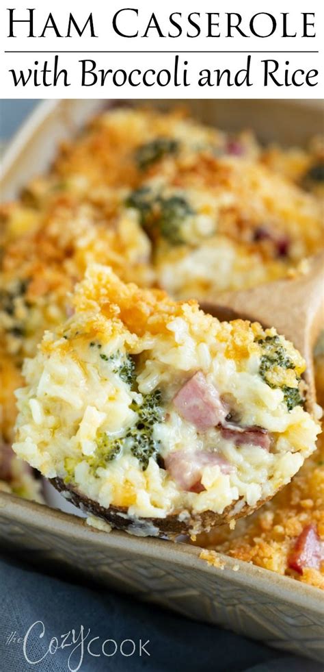It's another great way to use up. This casserole is a perfect recipe for leftover ham and is loaded with cheesy rice, chicken, and ...