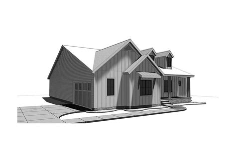 Compact Modern Farmhouse Ranch Home Plan 62500dj Architectural