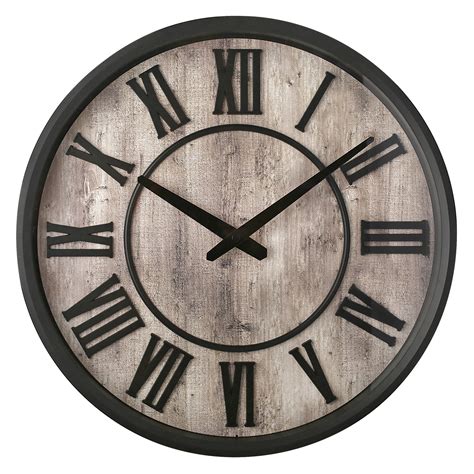 Westclox 15 Rustic Roman Numeral Wall Clock