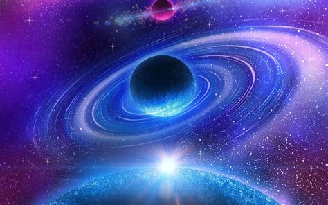 Wallpaper Beautiful Space Galaxy Nebula Planet Stars 2560x1600 Hd