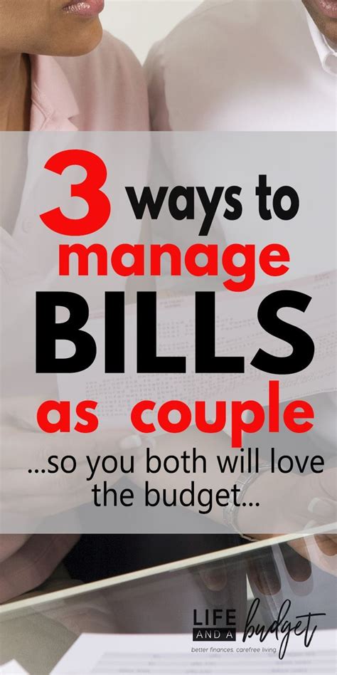 How To Manage Bills As A Married Couple So Youll Both Love Your Budget Life And A Budget