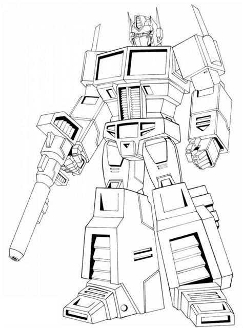 The leader of all autobots, the red and blue trailer truck with fiery flame art on his hood. Optimus Prime Coloring Pages Collection - Free Coloring ...