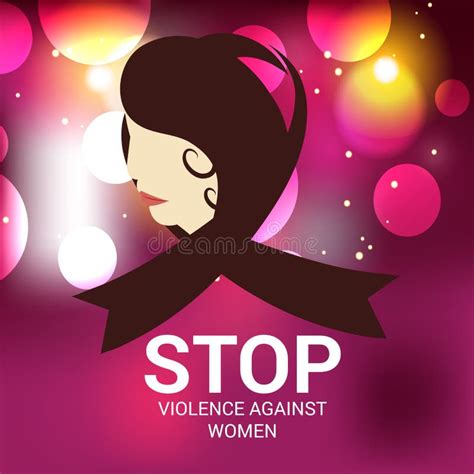 Stop Violence Against Women Stock Illustration Illustration Of Hand