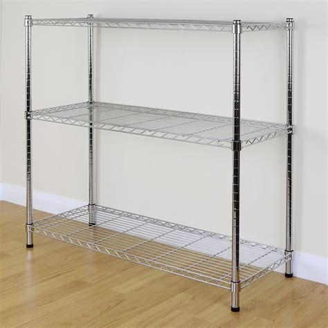 3.7 out of 5 stars, based on 3 reviews 3 ratings current price $55.99 $ 55. 3 Tier Chrome Metal Storage Rack/Shelving Wire Shelf ...