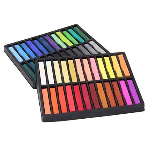 Artist Non Toxic Professional 12 Colors Square Soft Chalk Pastels Set