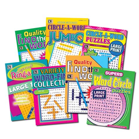 Kappa Super Saver Large Print Word Search Puzzle Pack 54 Off