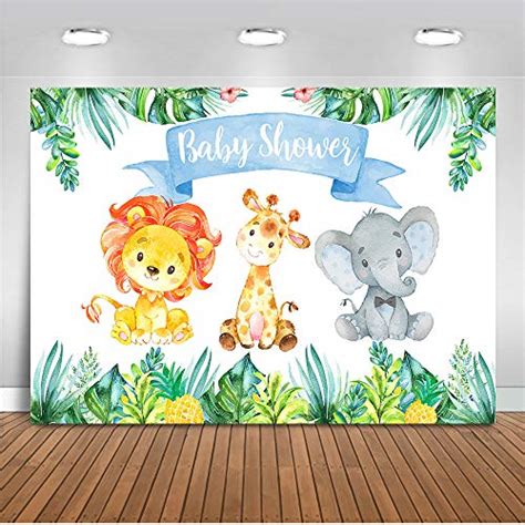 Mehofoto Safari Jungle Baby Shower Backdrop Elephant Party