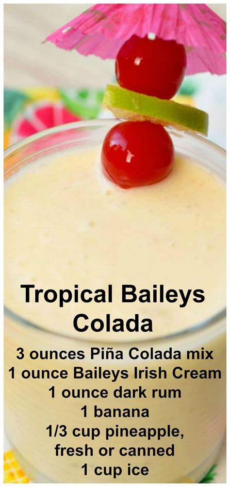 Baileys Irish Cream Colada Recipes Tamica Criswell
