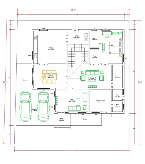 Floor Plan Of A Residential Building Freelancejobsdb