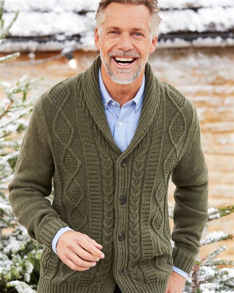 Shawl Neck Cable Cardigan in 2021 | Cable cardigan, Cotton traders ...