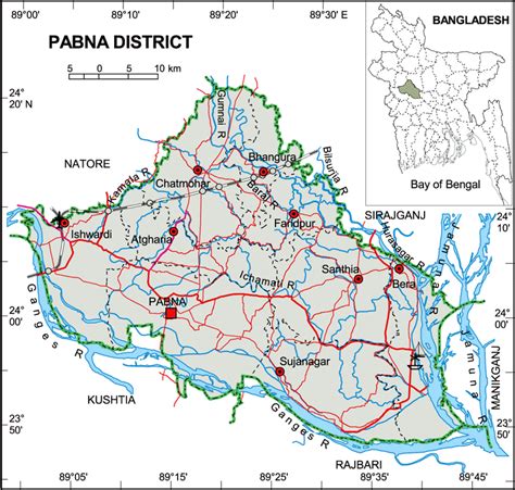 Maps Of Bangladesh Pabna District