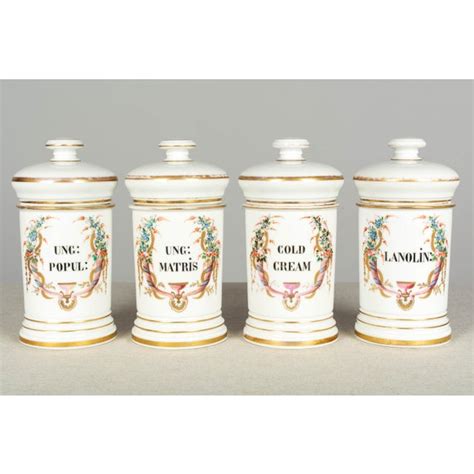 19th Century French Apothecary Jars Set Of 4 Chairish