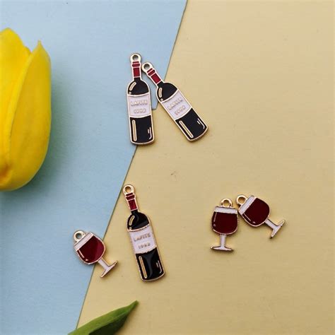 Wine Glass Charm Wine Glass Charm For Jewelry Making Wine Etsy