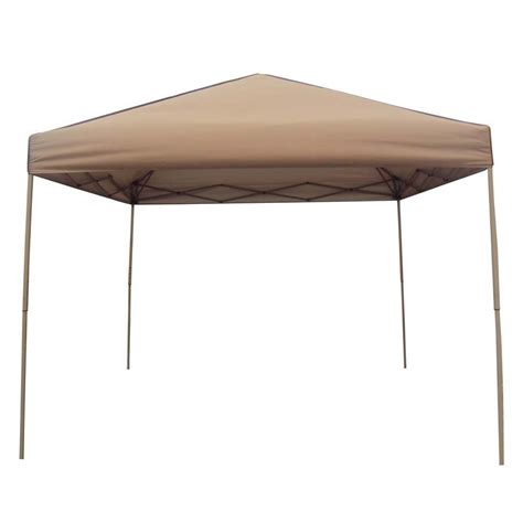 Tan pet cot canopy medium shade for dog cat outdoor camping picnic beach travel. Garden Treasures 10-ft L Square Pop-Up Canopy at Lowes.com