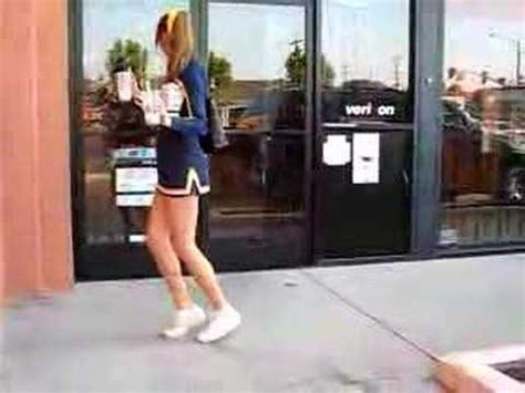 Moonwalking Cheerleader YouTube