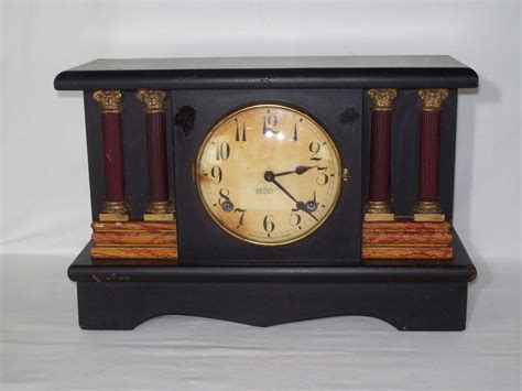 Antique Key Wind Pendulum Movement Mantle Shelf Clock Does Etsy