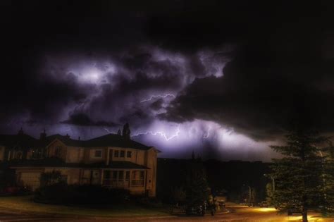 Crazy Lightning Storm Rolls Across Alberta With Bolts Striking Every