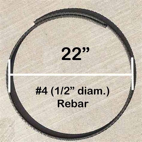 Rebar Rings 4 22 Diameter With Overlap Pack Of 10