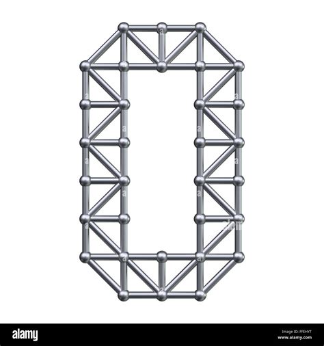 Estructura De Metal Alfabeto Letra O 3d Render Fotografía De Stock Alamy