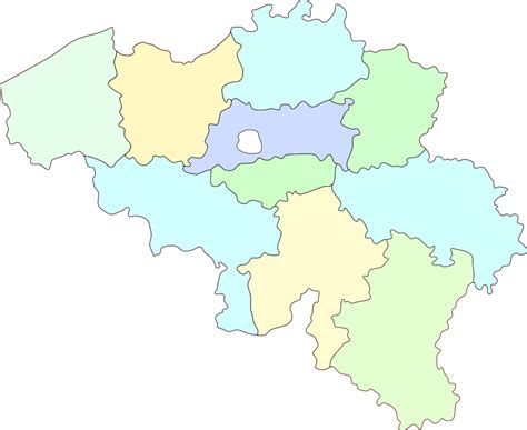 Régions & communautés de belgique. File:Belgium Provinces map-blank.svg - Wikimedia Commons