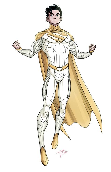 White Superboy In 2021 Superhero Design Hero Costumes Superhero Art