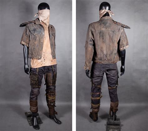 Post Apocalyptic Mens Xl Costume 3 Piece Mad Max Larp Cosplay