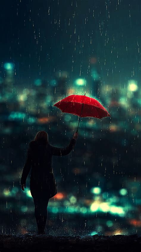 Alone In Rain Wallpapers Hd