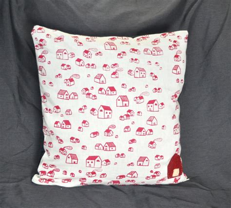 So how about painting your own? Handmade Screen Printed Pillow Cover In Tiny Houses. $30.00, via Etsy. | Screen printed pillow ...
