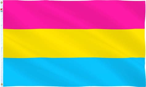 pansexual flag 3x5ft lgbt pansexuality omnisexuality pride banner fade resistant dye used for