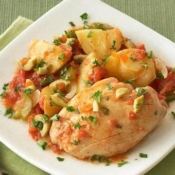 For variety, eliminate the onion and substitute a quartered lemon or two, stuffed into the chicken cavity. Slow Cooker Chicken Vera Cruz | Diabetic slow cooker recipes, Slow cooker recipes, Recipes