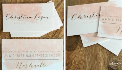 Wedding Planner Business Card Ideas