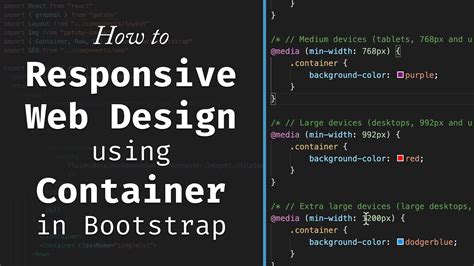 How Make Your Htmlcss Web Page Responsive Using Bootstrap Container Responsive Web Design