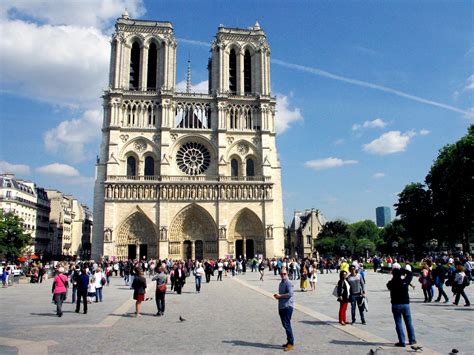 West Façade Of Notre Dame Cathedral Paris French Moments