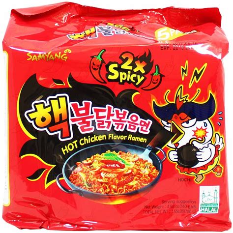Indomie mi goreng fried noodles hot and spicy 2.8oz (80g) 5 packs. HALAL Samyang Hot Chicken 2X Spicy Ramen Big Pack 140g x ...