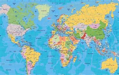 Map Flat 3d Countries Political Cool Backgrounds