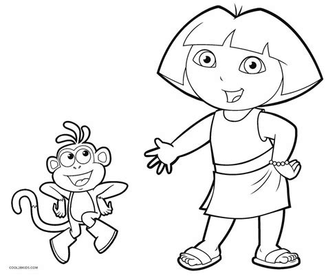 Dora Drawing Getdrawings Coloring Explorer Sketch Coloring Page