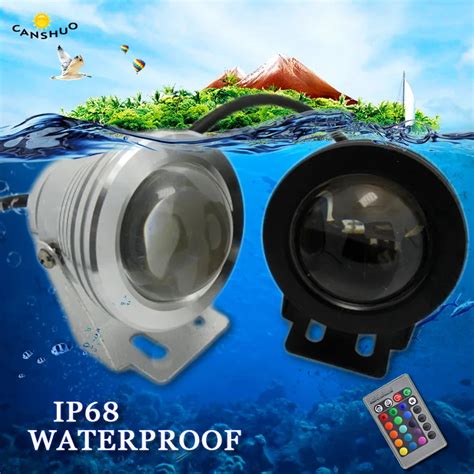 Ip68 Led Underwater Spotlight Lamp Colorful 10w Dc12v Rgb Fountain