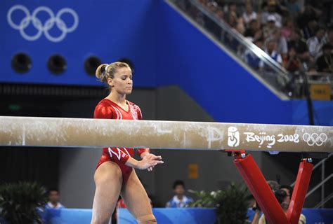 Alicia Sacramone Goes Back On The Beam After Falling Gymnastics