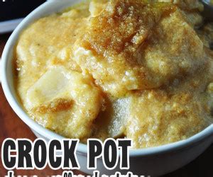 Shredded cheddar cheese 1/2 c add remaining ingredients; Crock Pot Scalloped Potatoes