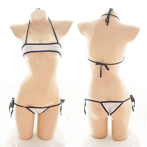 Women Micro Swimwear G Thong String Japanese Sexy Mini Bikini Exposed