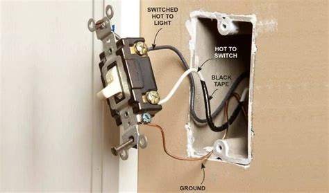 Standard Single Pole Light Switch Wiring The Home Hacks Diy