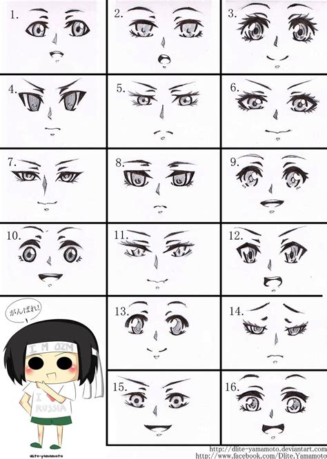 Tutorial 1 Female Anime Eyes Or Face By Dlite Yamamoto On