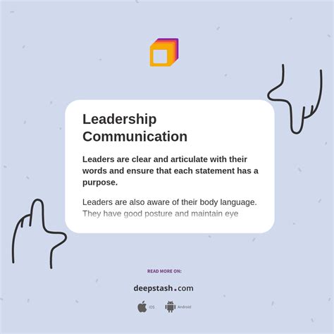Leadership Communication Deepstash