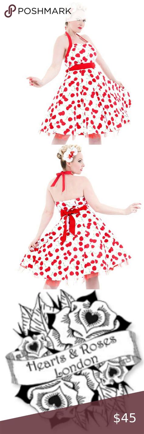 🌟white Bombshell Cherry Swing Dress 4004ps Swing Dress White Swing Dress Midi Dress With
